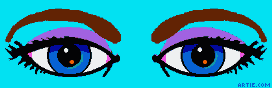 Woman's eyes looking around (gif)