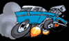 1957 Chevy wagon hot rod cartoon (gif)