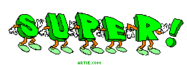 Animated word SUPER (gif)
