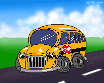 School bus animation