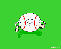 Funny baseball crying cartoon GIF