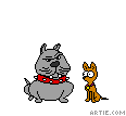 dog eat dog cartoon (gif)