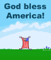 Dancing flag - God Bless America