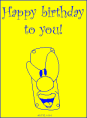 Happy birthday to you!