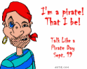 I'm a pirate! That I be!