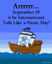 Arrrrrr... September 19 is Talk Like a Pirate Day