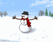 Snowman gets his head knocked off