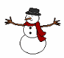 Snowman gets smacked in the face by a snowball