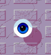 floating eyeball, looking around