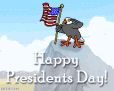 Eagle with flag - Happy Presidents Day