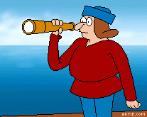 Columbus Spyglass Happy Columbus Day (gif)