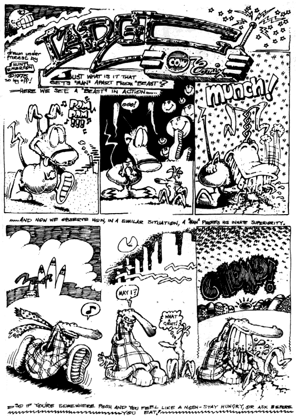 Large Cow comics by Hunt Emerson