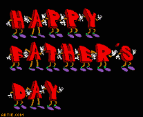Dancing "Happy Father's Day" animation