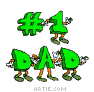Father's Day animation GIF: #1 Dad