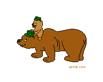 Papa Bear and Baby Bear animation