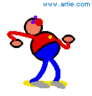 Fat dance cartoon (gif)