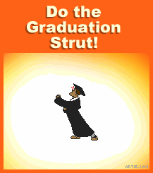 Graduation cartoon GIFs and WebP animations