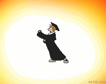 Cartoon of graduate strutting in cap and gown