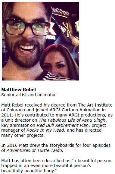 Matt Rebel photo, link to his IMDb page