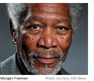 photo of Morgan Freeman courtesy CBS News title=