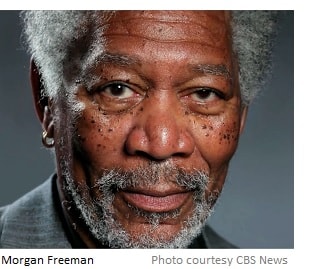 photo of Morgan Freeman courtesy CBS News title=