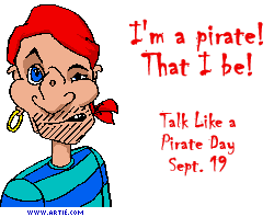 I'm a pirate! That I be!