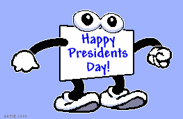 Bouncing happy Presidents Day gif animation ecard