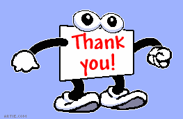 bouncing sign THANK YOU animation gif