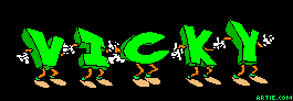 dancing name VICKY (gif)