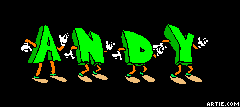 Animated name ANDY