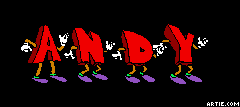 Animated name ANDY