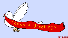 Animated christmas dove gif cartoon
