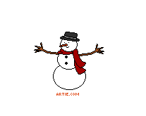 Snowman razzing you, gets smacked by a snowball, head falls off