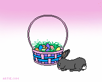 Easter basket and bunny picture
