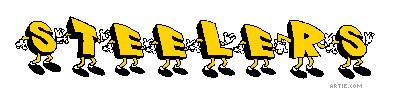 STEELERS - Animated cartoon letters