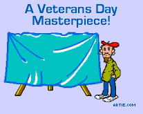 Veterans Day Flag Cartoon